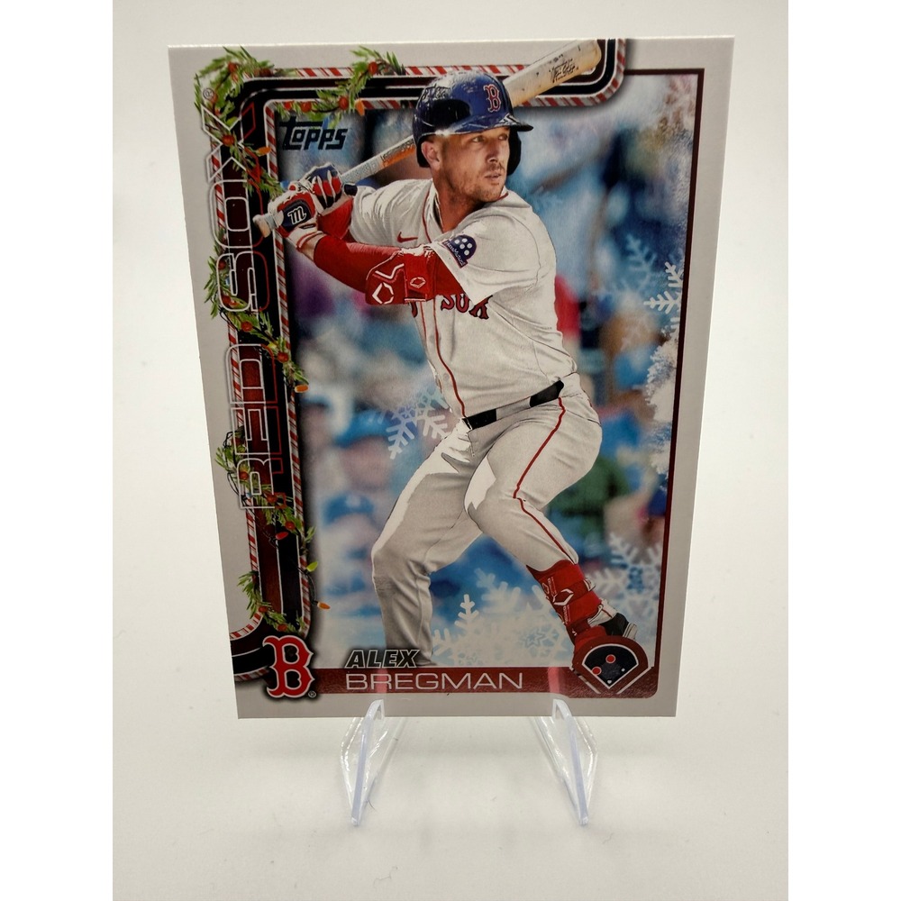 2025 Topps Holiday Alex Bregman H154 Boston Red Sox MLB Baseball Card